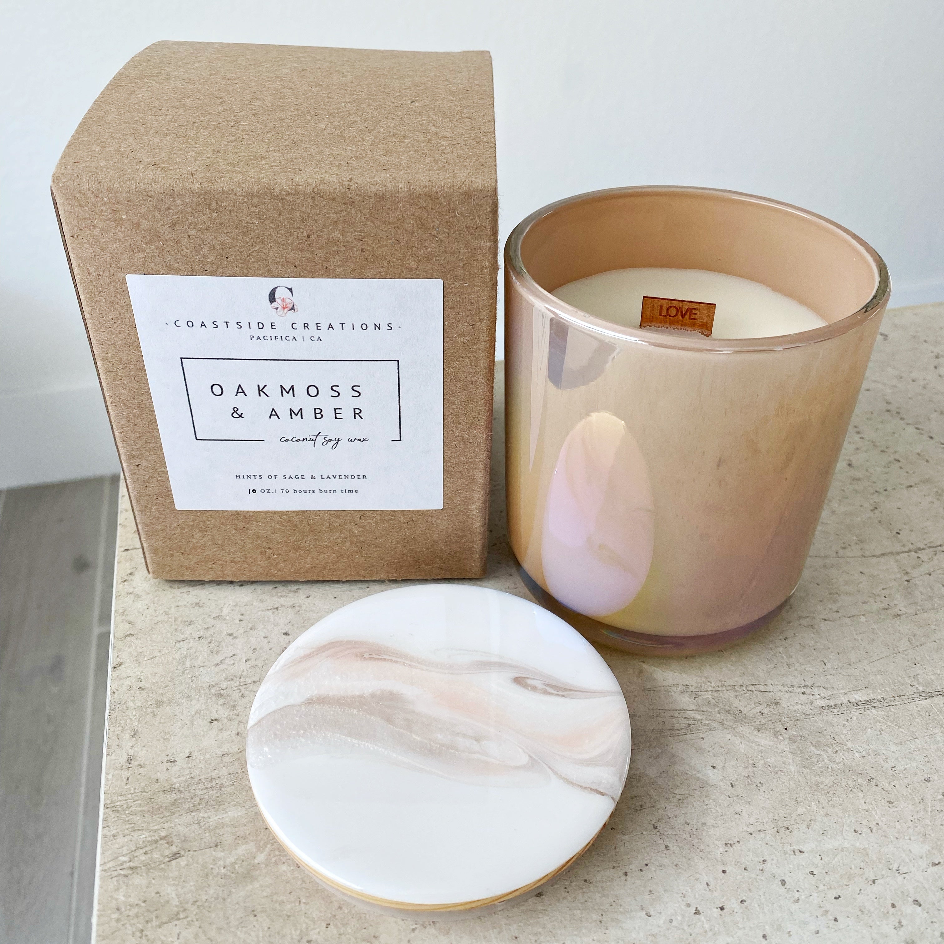 Luxury Artisan Candles w/word wicks