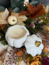Mini ceramic pumpkin candles