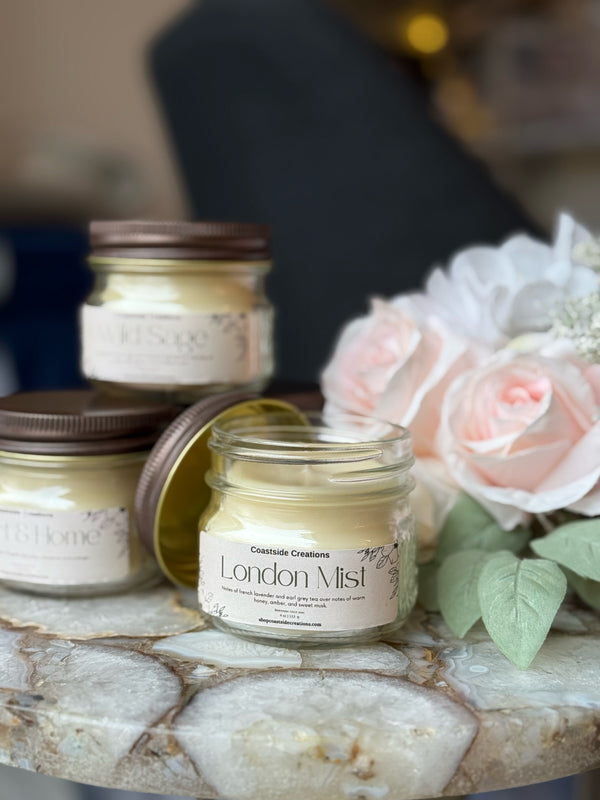 Mason Jar Beeswax Candles