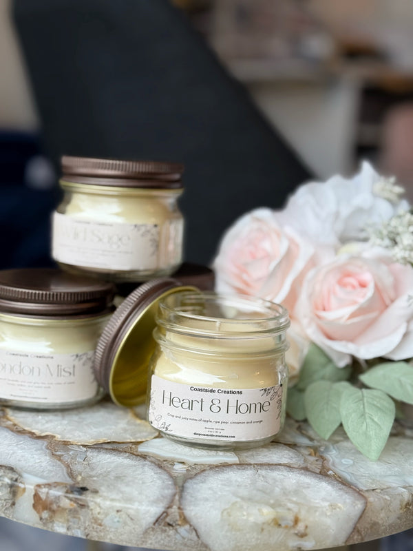 Mason Jar Beeswax Candles