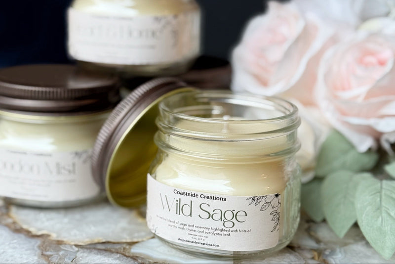 Mason Jar Beeswax Candles